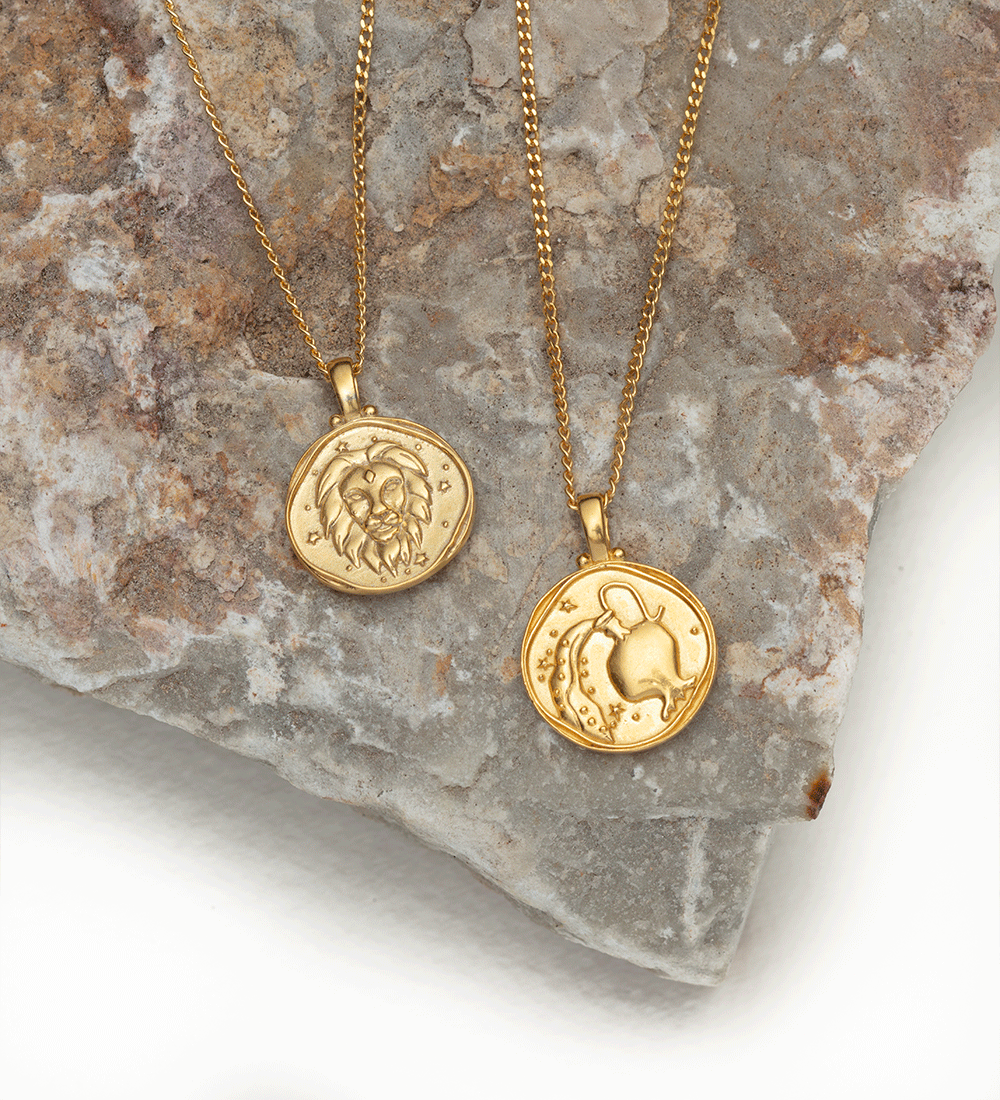 LEO ZODIAC NECKLACE (18K GOLD VERMEIL) IMAGE 3