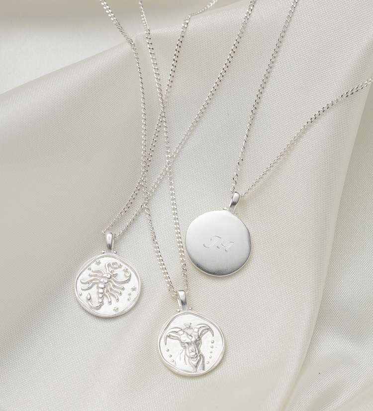CAPRICORN ZODIAC NECKLACE (STERLING SILVER)