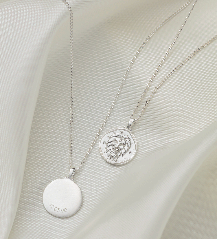 LEO ZODIAC NECKLACE (STERLING SILVER)