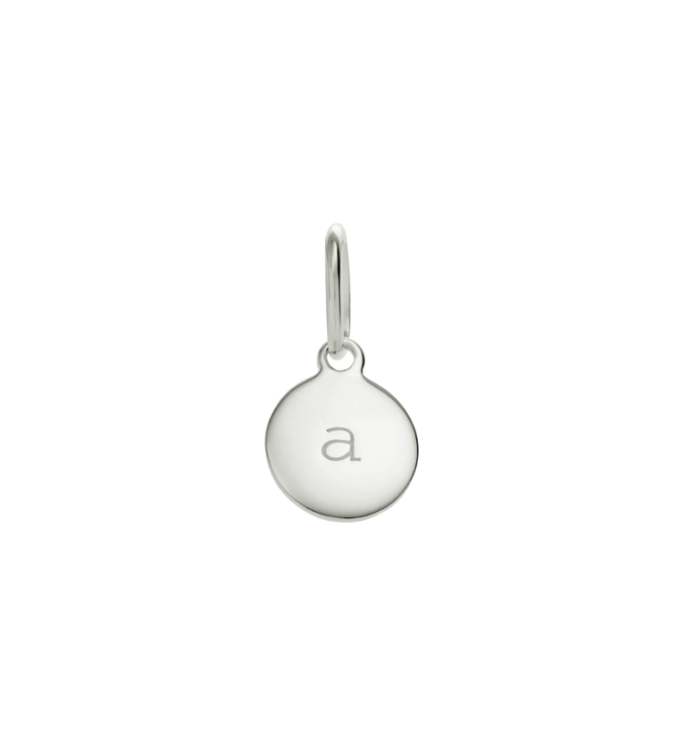 CIRCLE INITIAL A-Z (STERLING SILVER)