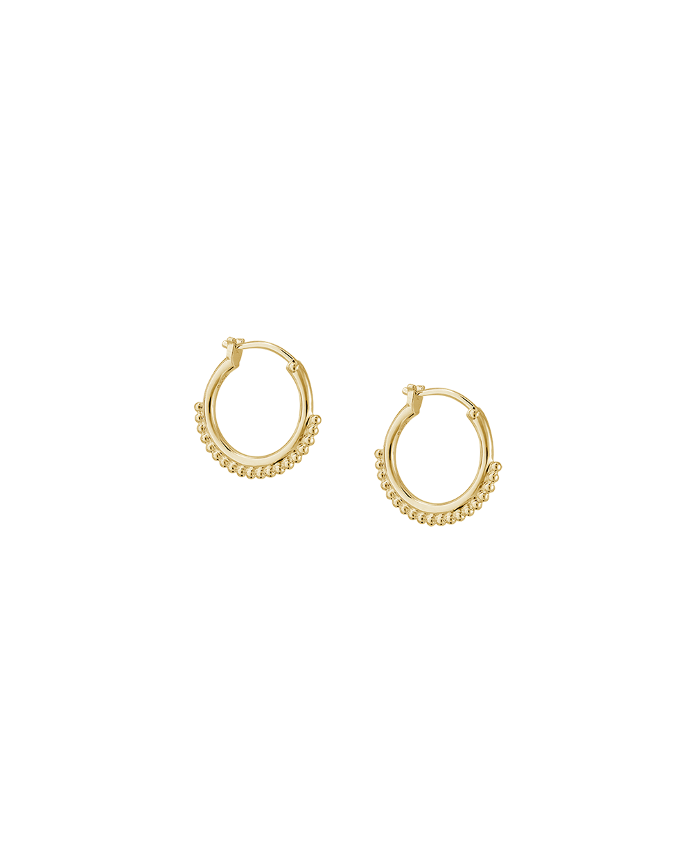 DETAIL HOOP EARRINGS (18K GOLD PLATED) IMAGE 6