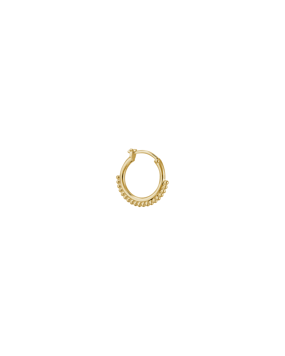 DETAIL HOOP EARRINGS (18K GOLD PLATED) IMAGE 5