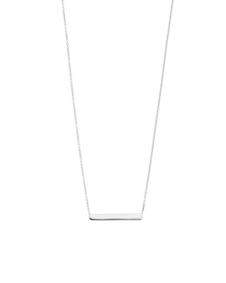 ENGRAVABLE BAR NECKLACE (STERLING SILVER) IMAGE 1