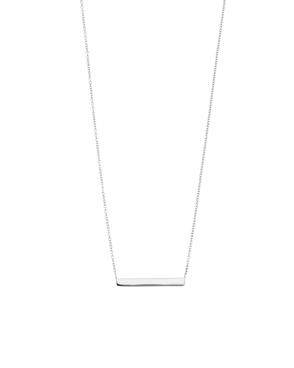 ENGRAVABLE BAR NECKLACE (STERLING SILVER) IMAGE 1