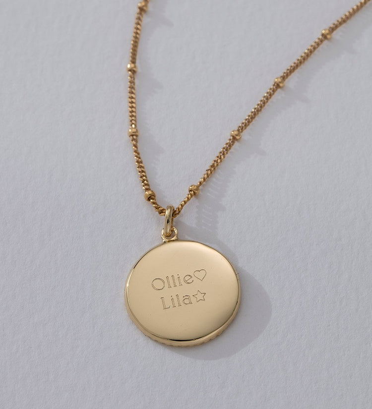 TRAVELLER COIN NECKLACE (18K GOLD VERMEIL)