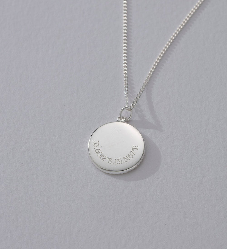 TRAVELLER COIN NECKLACE (STERLING SILVER)