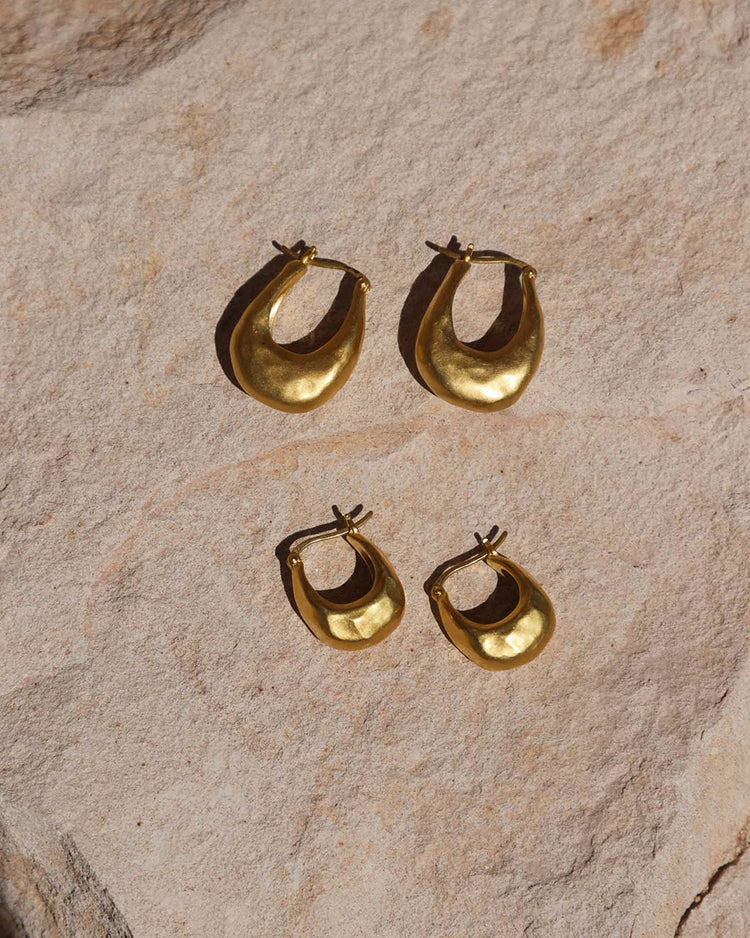 ESSENCE HOOPS SMALL (18K GOLD PLATED)