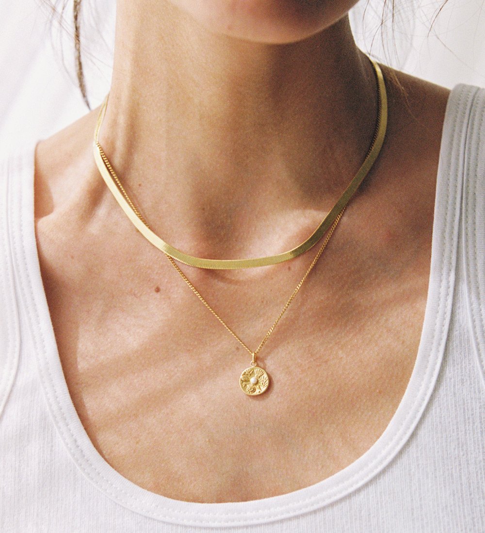 TINY BY THE SEA COIN (18K GOLD VERMEIL) IMAGE 2