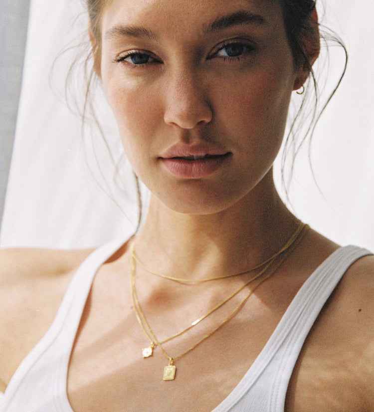 TINY TRUE NORTH COIN (18K GOLD VERMEIL)