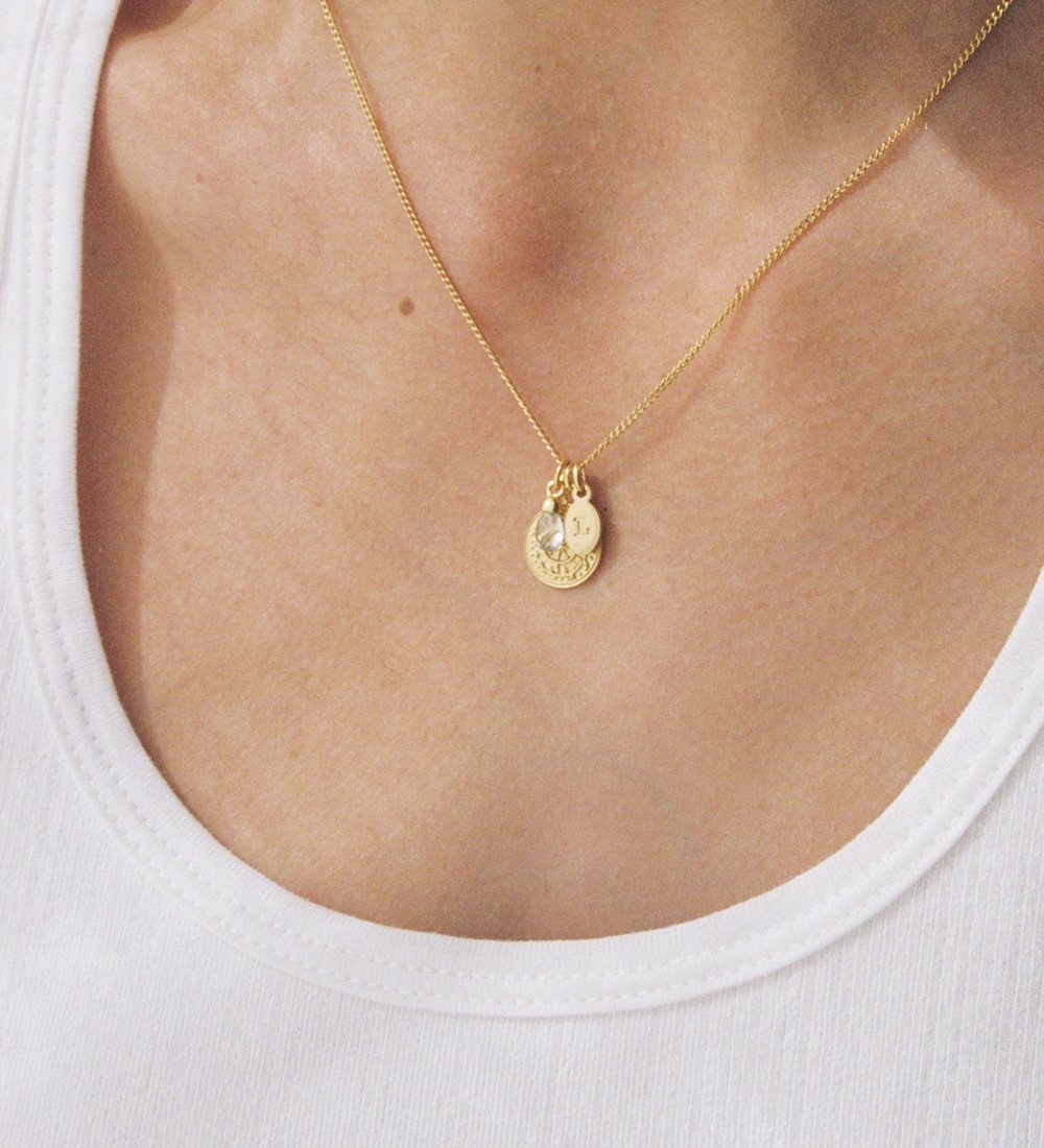 INITIAL A-Z (18K ROSE GOLD VERMEIL) IMAGE 4