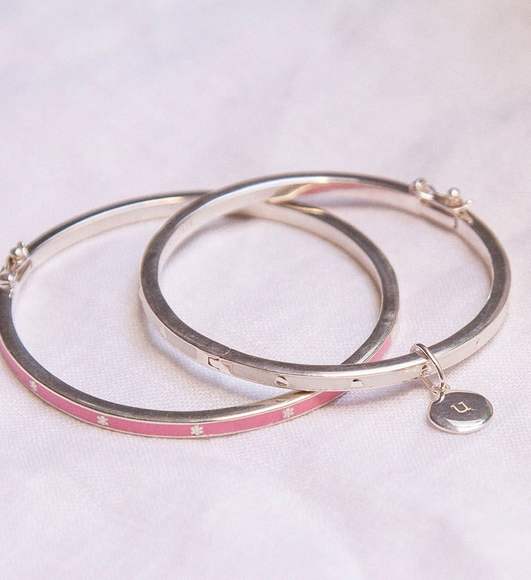 CIRCLE INITIAL A-Z (STERLING SILVER)