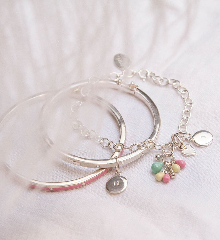 CIRCLE INITIAL NECKLACE A-Z (STERLING SILVER)