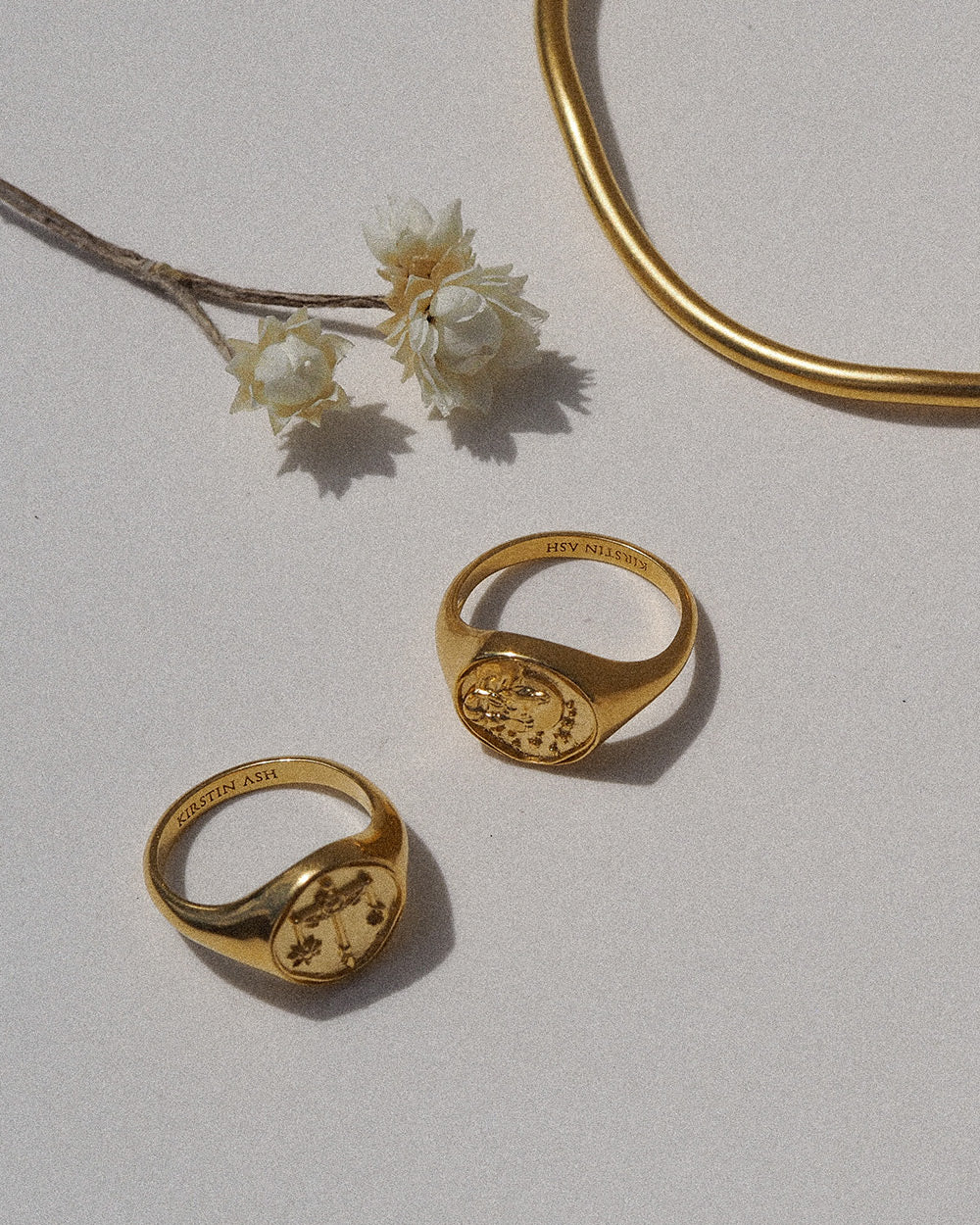 TAURUS SIGNET RING (18K GOLD VERMEIL) IMAGE 6