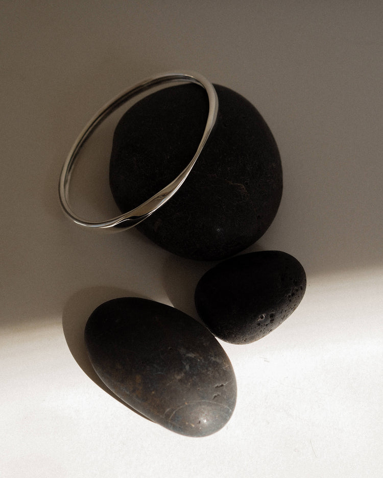 FOLD BANGLE (STERLING SILVER)