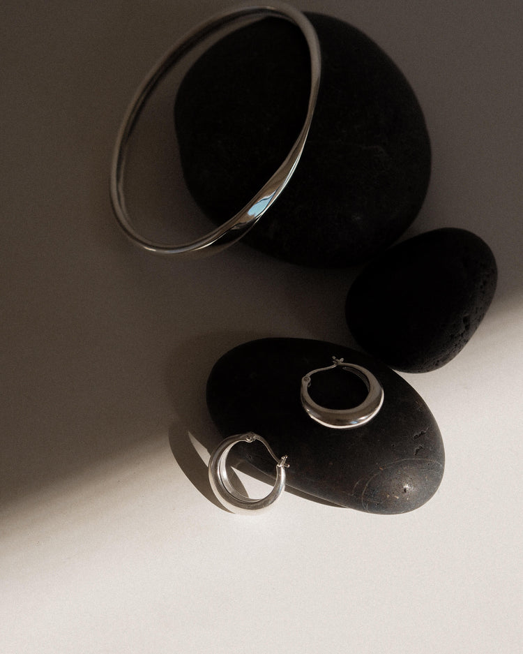 GLOW HOOPS (STERLING SILVER)