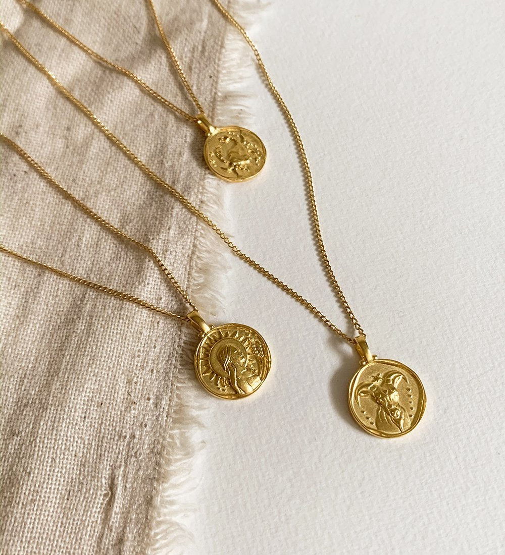 VIRGO ZODIAC NECKLACE (18K GOLD VERMEIL) IMAGE 6
