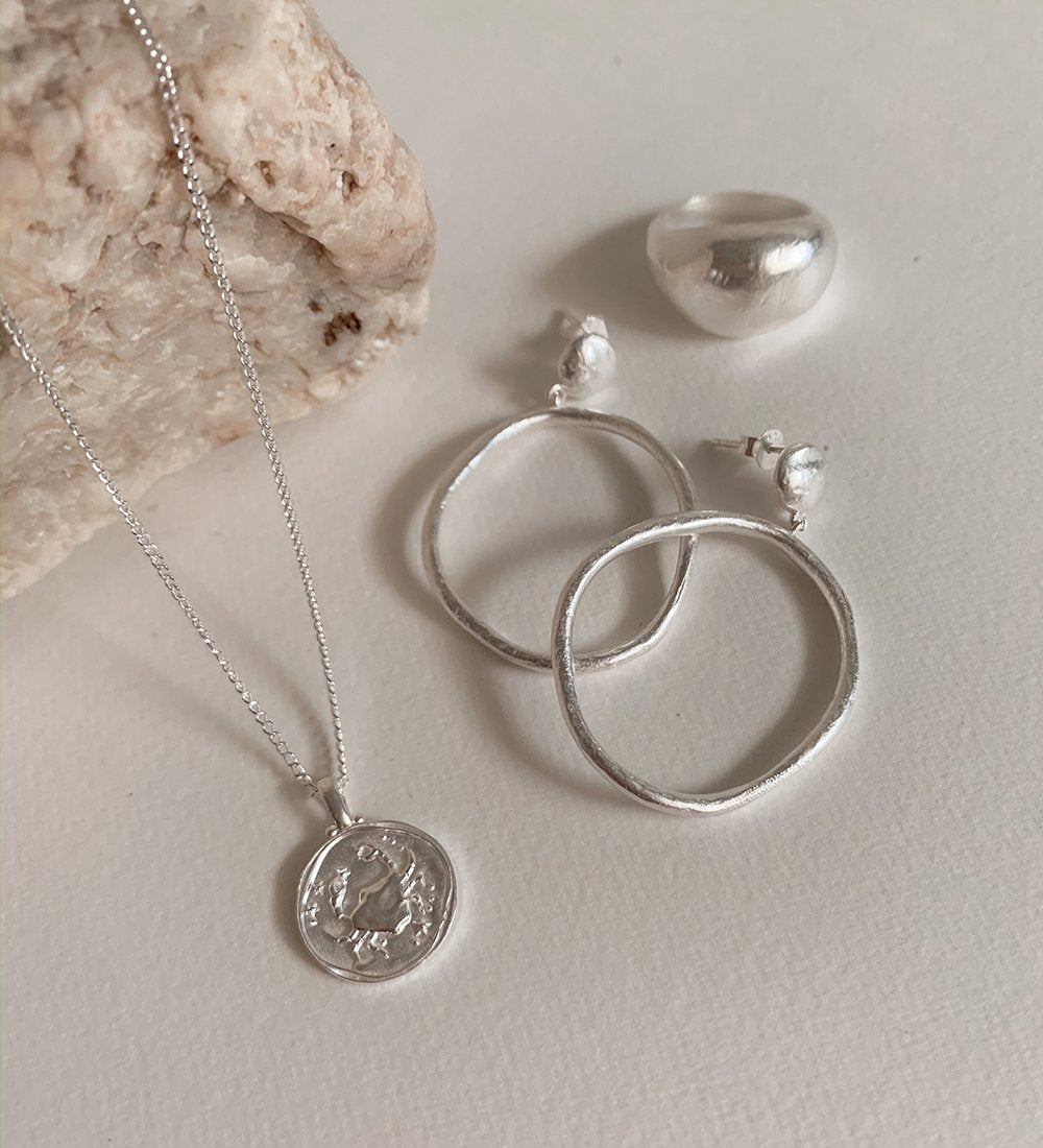 CANCER ZODIAC NECKLACE (STERLING SILVER) IMAGE 3