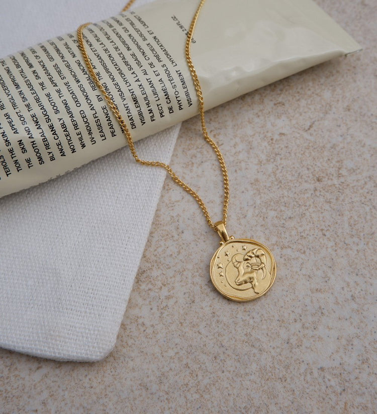 ARIES ZODIAC (18K GOLD VERMEIL)