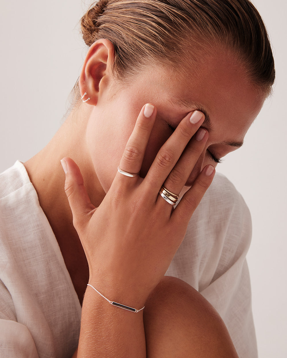 SENTIMENT BAR BRACELET (STERLING SILVER) IMAGE 2
