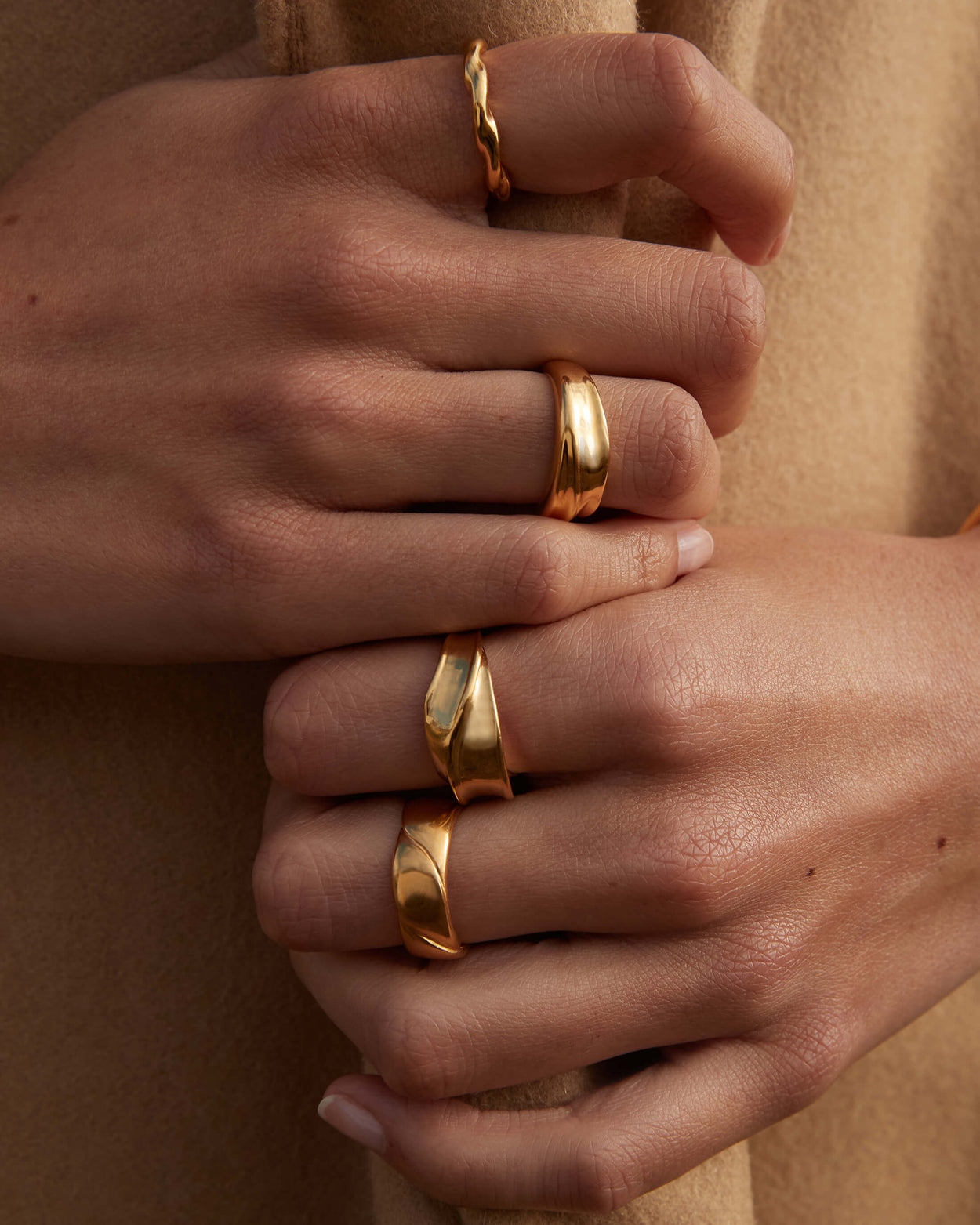 WAVE RING (18K GOLD VERMEIL) IMAGE 2