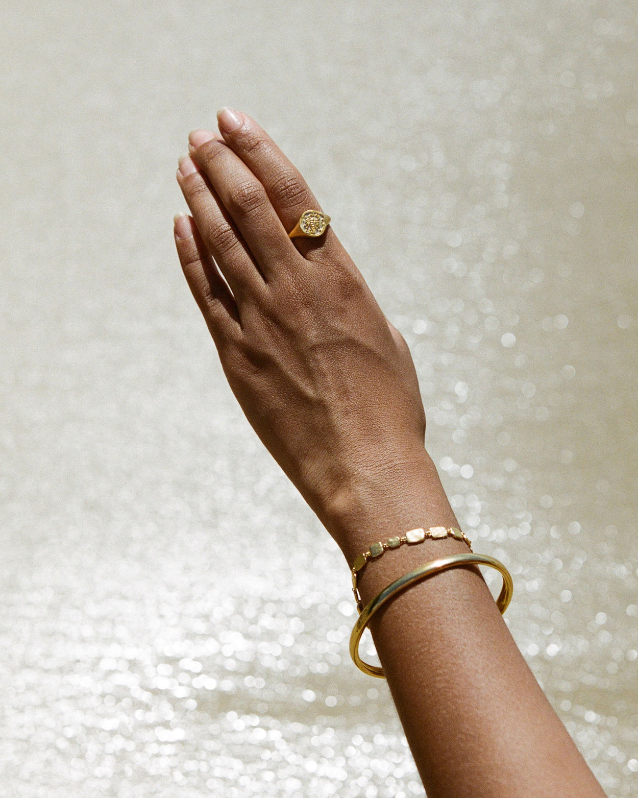 CASCADE BRACELET (18K GOLD PLATED) IMAGE 5