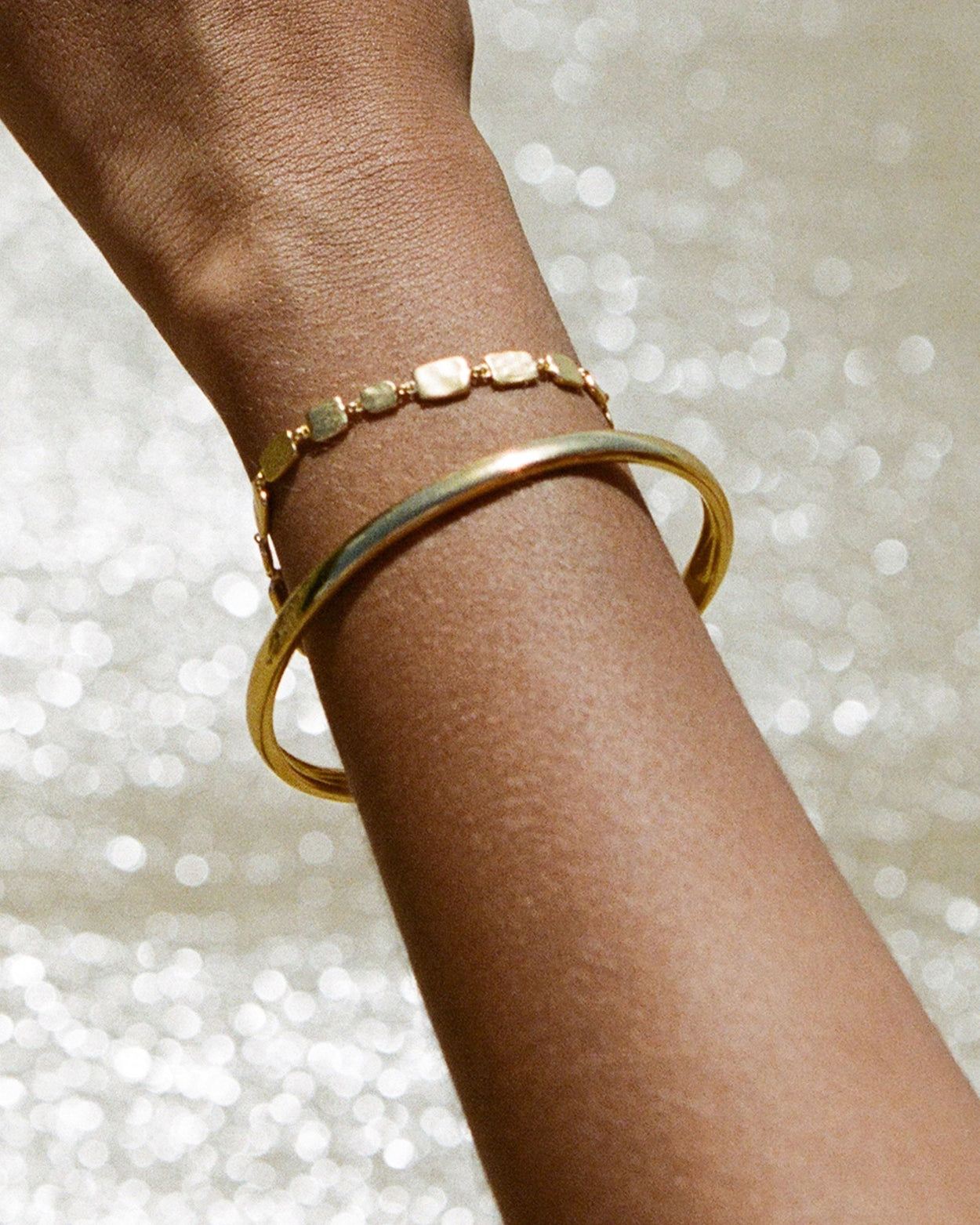 CASCADE BRACELET (18K GOLD PLATED) IMAGE 2