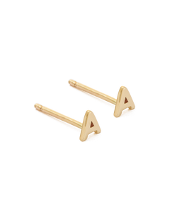INITIAL EARRINGS (9K GOLD) IMAGE 1