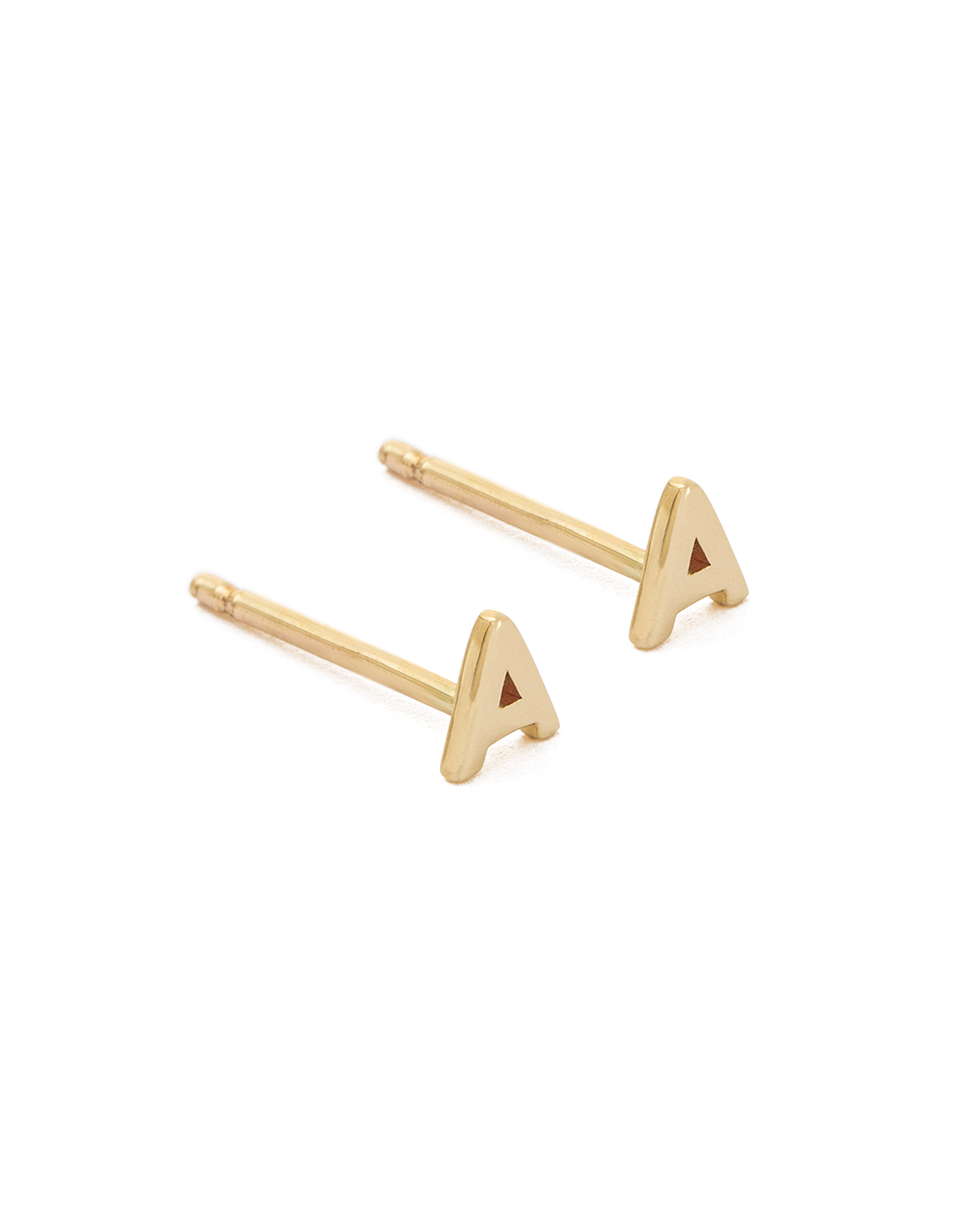 INITIAL EARRINGS (9K GOLD) IMAGE 1