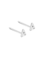INITIAL EARRINGS (STERLING SILVER) IMAGE 1
