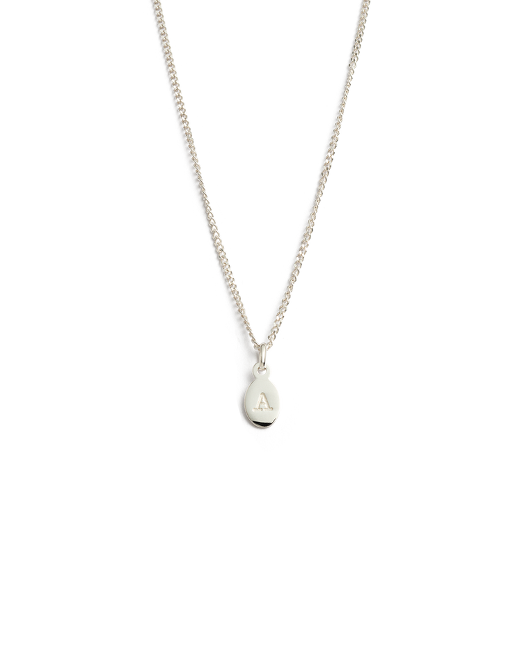 INITIAL NECKLACE A-Z (STERLING SILVER)