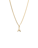 OUTLINE INITIAL NECKLACE A-Z (18K GOLD VERMEIL) IMAGE 1