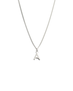 OUTLINE INITIAL NECKLACE A-Z (STERLING SILVER) IMAGE 1