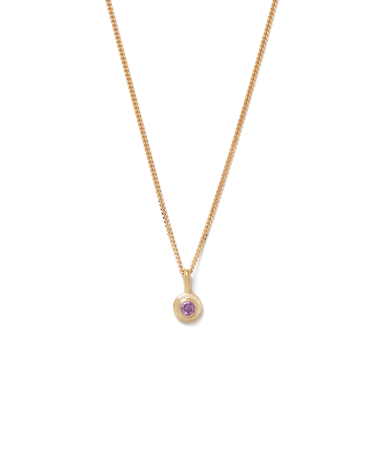 BIRTHSTONE NECKLACE (18K GOLD VERMEIL) FEBRUARY
