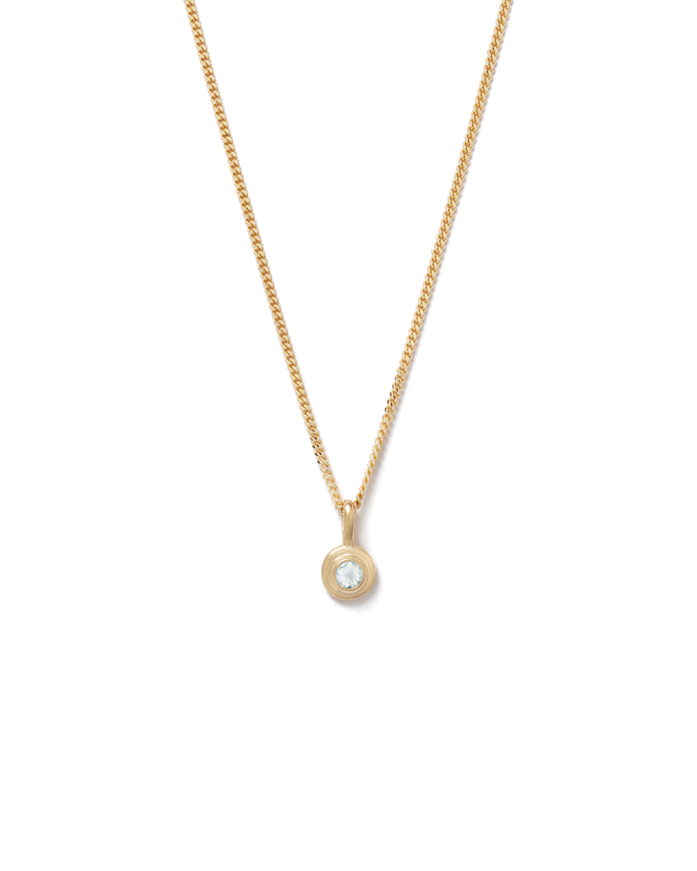 BIRTHSTONE NECKLACE (18K GOLD VERMEIL) MARCH
