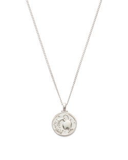 AQUARIUS ZODIAC NECKLACE (STERLING SILVER) IMAGE 1