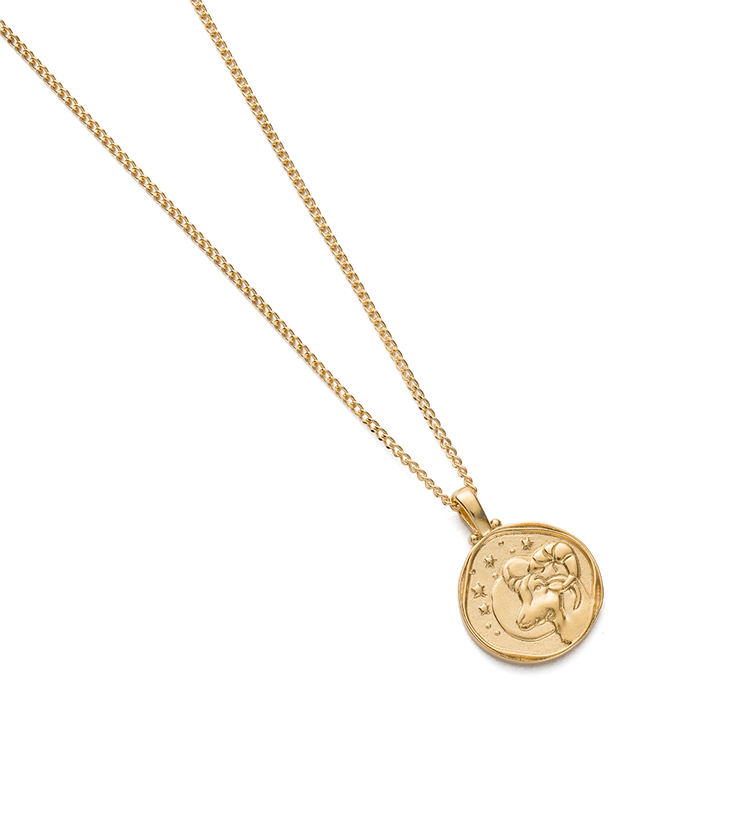 ARIES ZODIAC NECKLACE (18K GOLD VERMEIL)