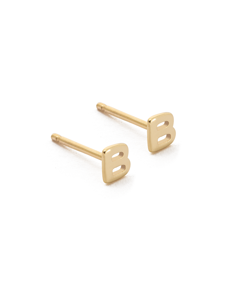INITIAL EARRINGS (9K GOLD)