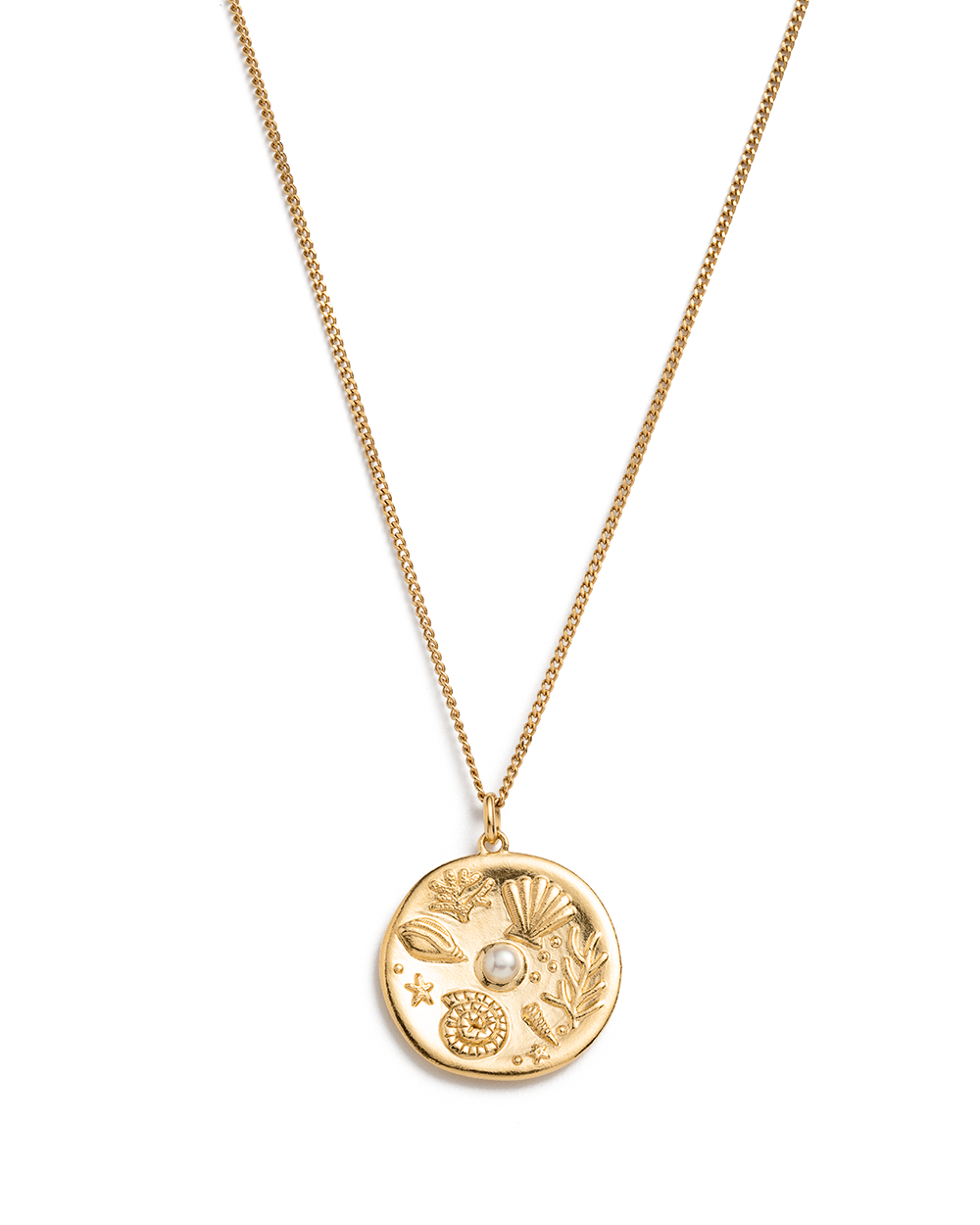By the Sea Coin Necklace | 18K Gold Vermeil | Kirstin Ash US