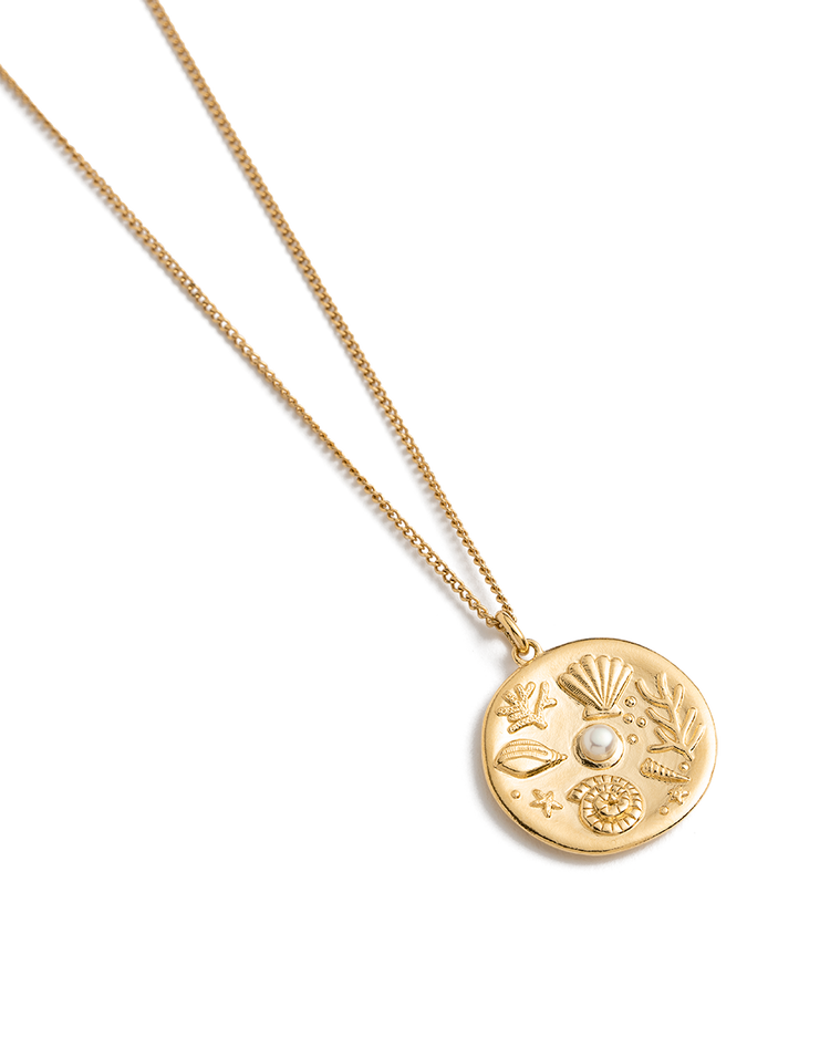 BY THE SEA COIN NECKLACE (18K GOLD VERMEIL)