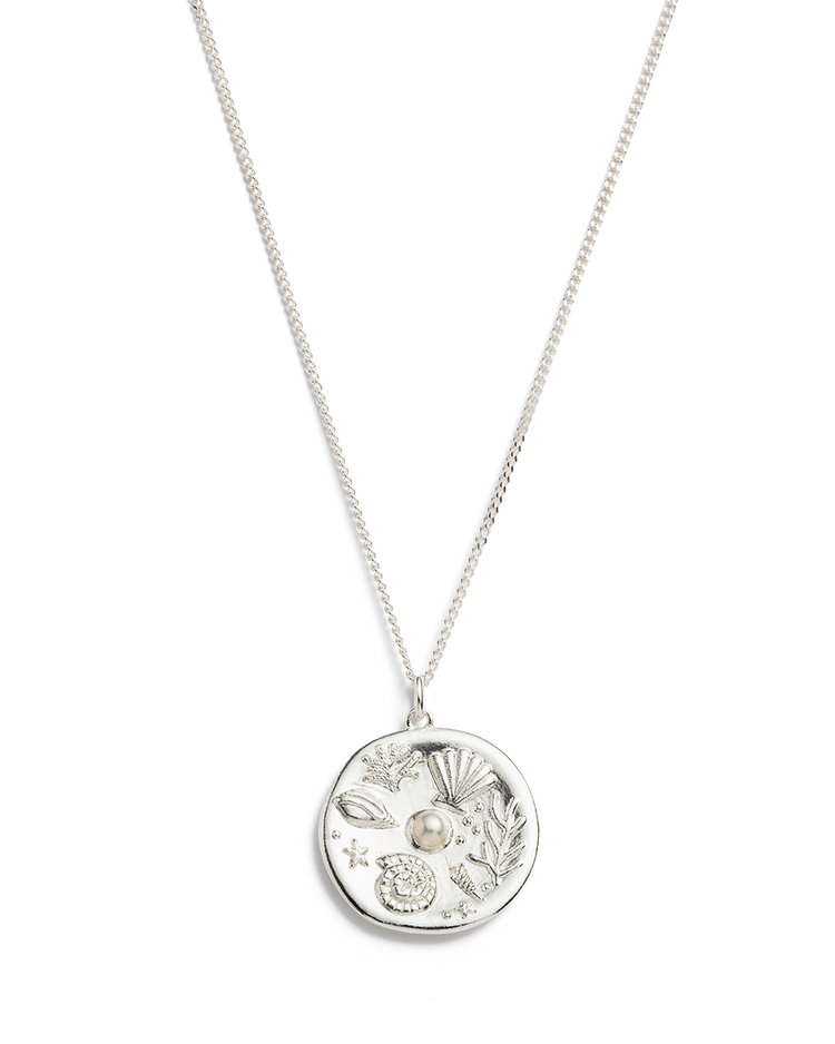 BY THE SEA COIN NECKLACE (STERLING SILVER) IMAGE 1