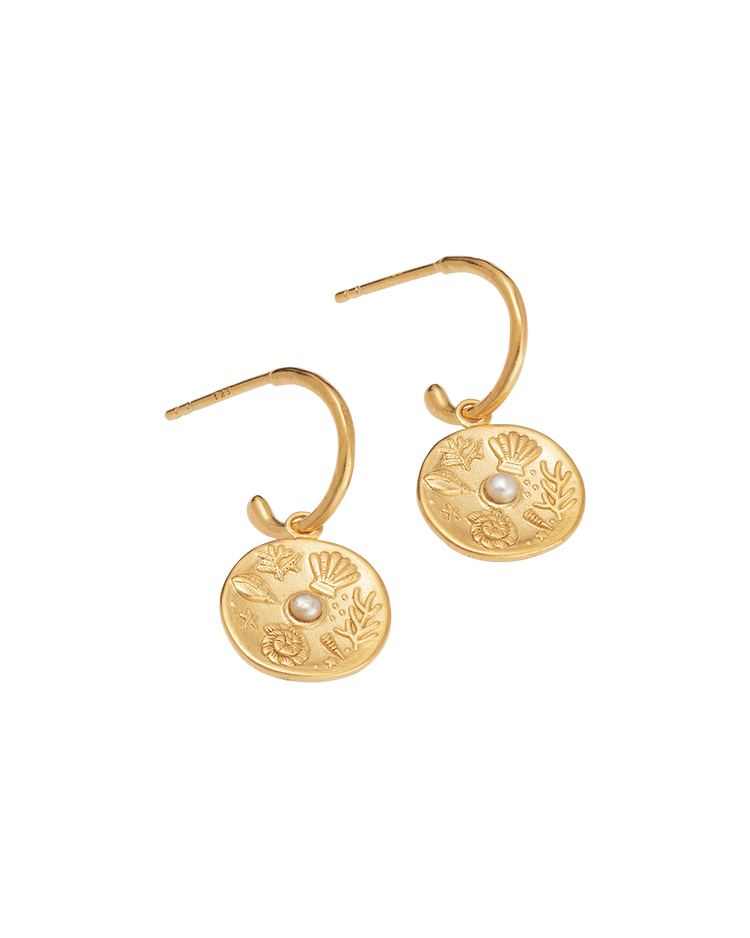 BY THE SEA HOOPS (18K GOLD PLATED)