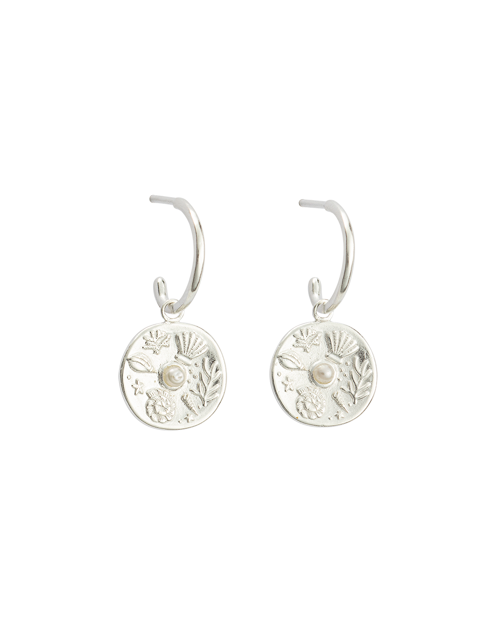 BY THE SEA HOOPS (STERLING SILVER) IMAGE 1