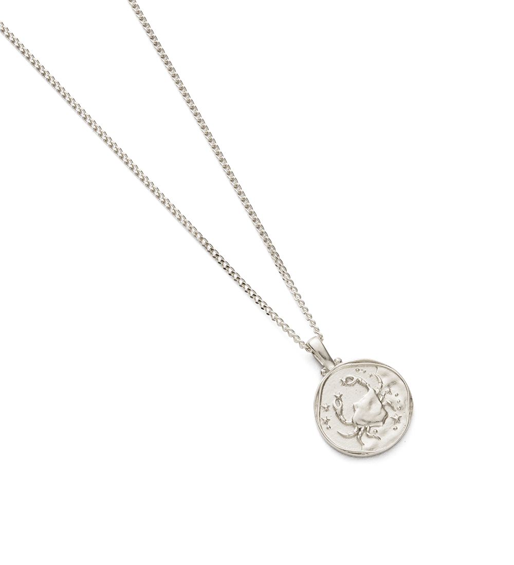 CANCER ZODIAC NECKLACE (STERLING SILVER) IMAGE 4