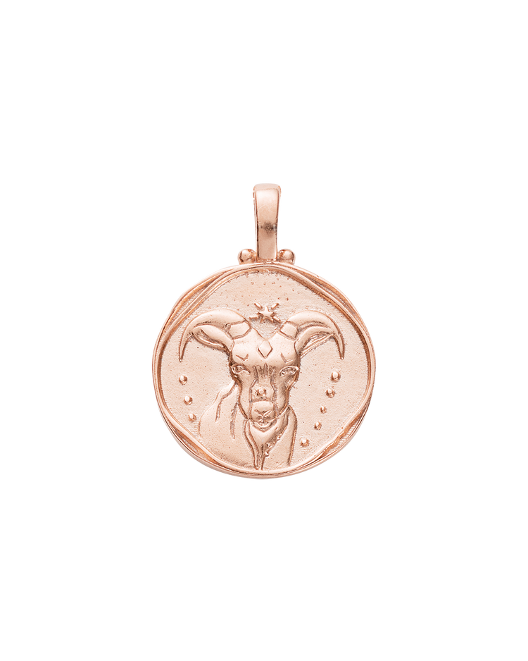 CAPRICORN ZODIAC (18K ROSE GOLD VERMEIL) IMAGE 1