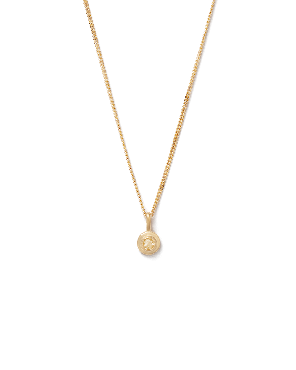BIRTHSTONE NECKLACE (18K GOLD VERMEIL) NOVEMBER