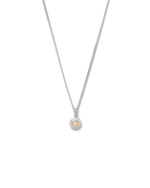 BIRTHSTONE NECKLACE (STERLING SILVER) NOVEMBER