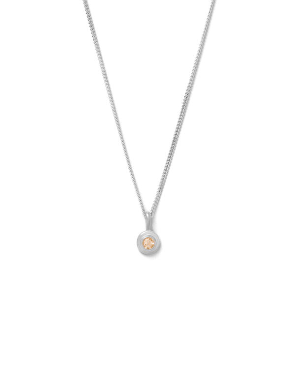BIRTHSTONE NECKLACE (STERLING SILVER) NOVEMBER