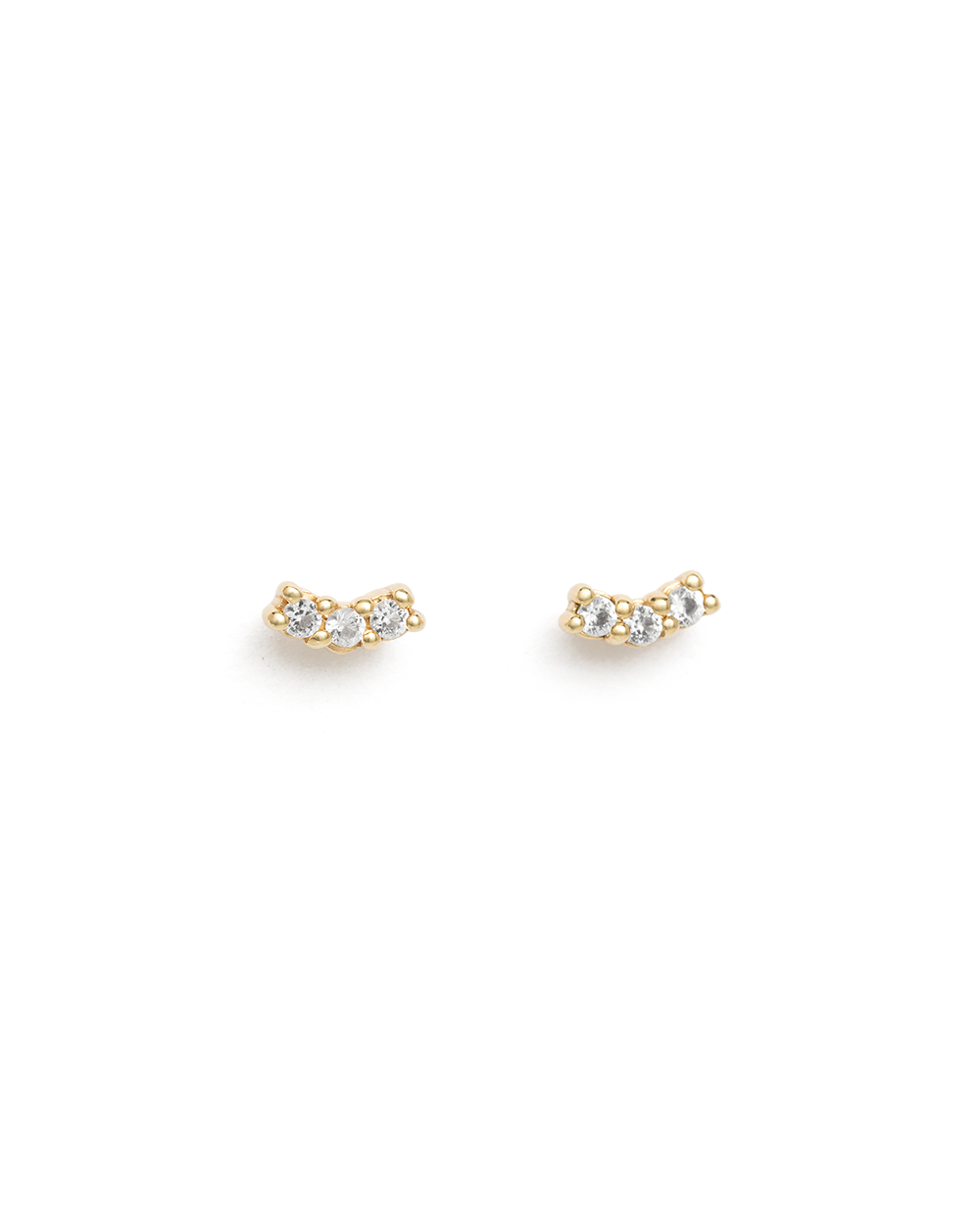CONTOUR TOPAZ STUDS (GOLD) (TEST PROCESS) IMAGE 1
