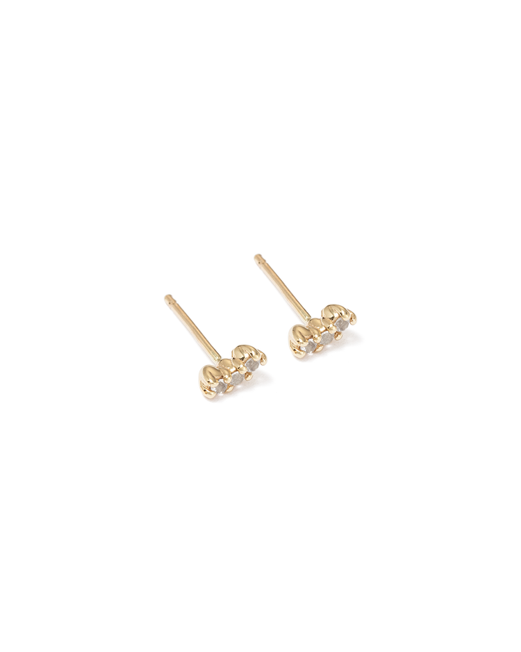 CONTOUR TOPAZ STUDS (GOLD)