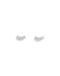 CONTOUR TOPAZ STUDS (STERLING SILVER) IMAGE 1